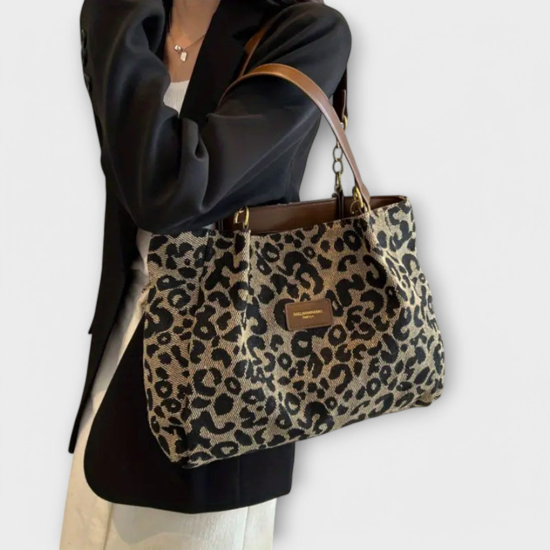 Annie | Leopard Canvas Tote