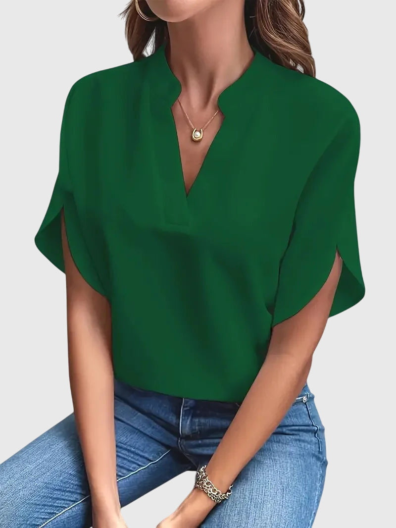 Annie | Soft and Elegant V-Neck Shirt