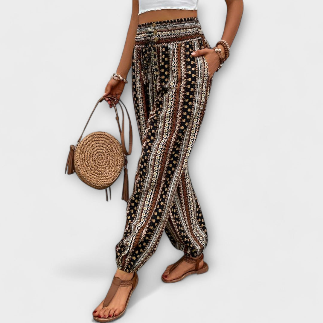 Annie | Ethnic Graphic Pants