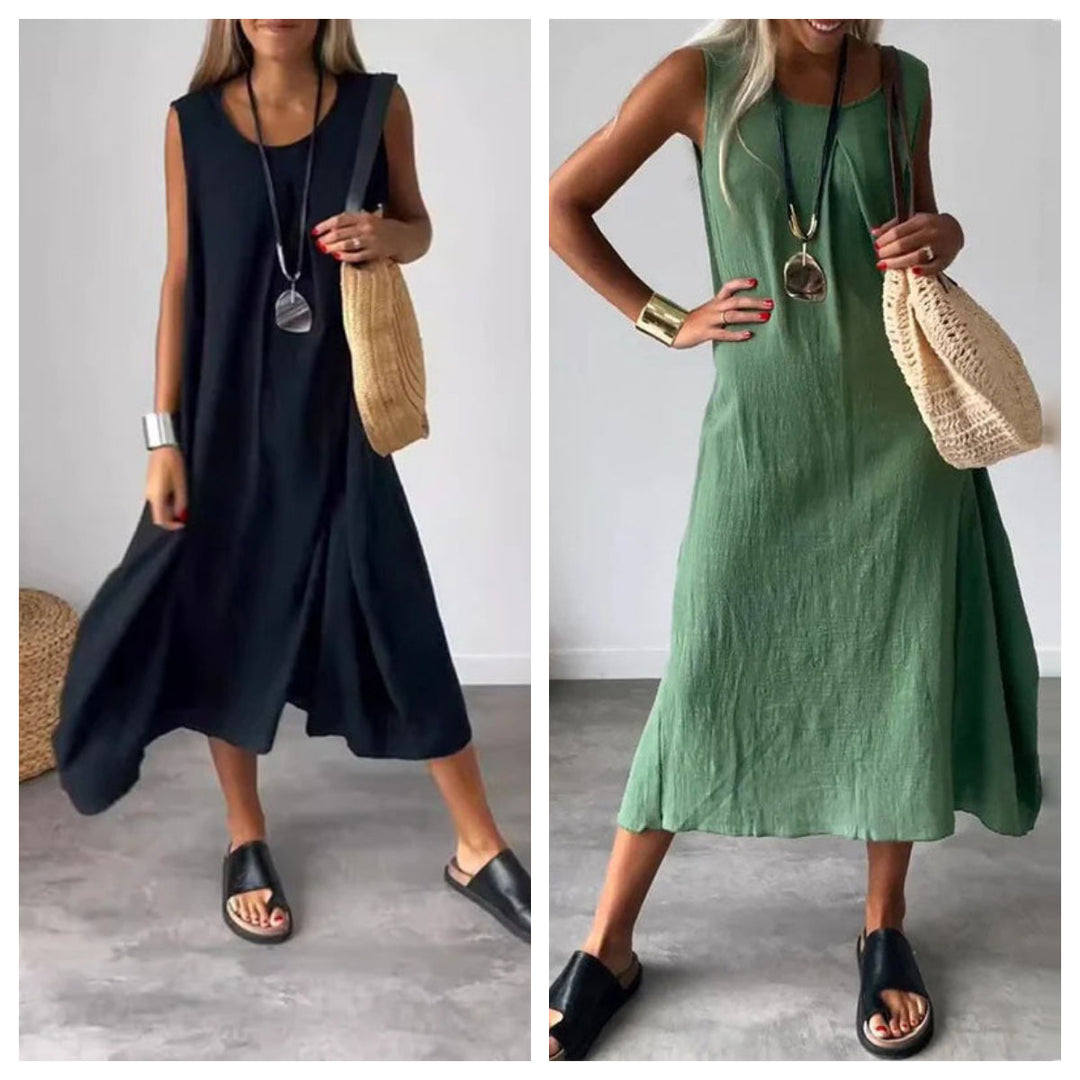 Sabrina | Casual Sleeveless Pocket Dress