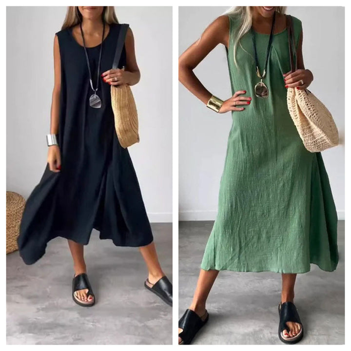 Sabrina | Casual Sleeveless Pocket Dress