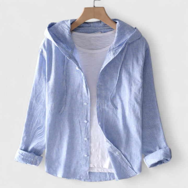 Annie | Elegant Hooded Blouse