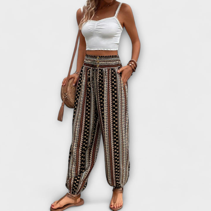 Annie | Ethnic Graphic Pants