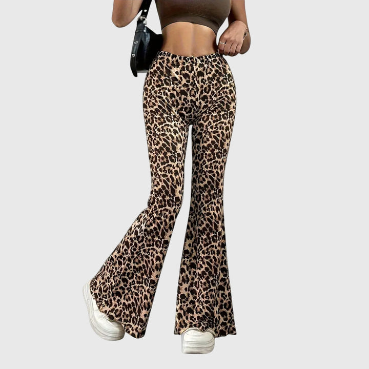 Annie | Leopard Bootcut Pants