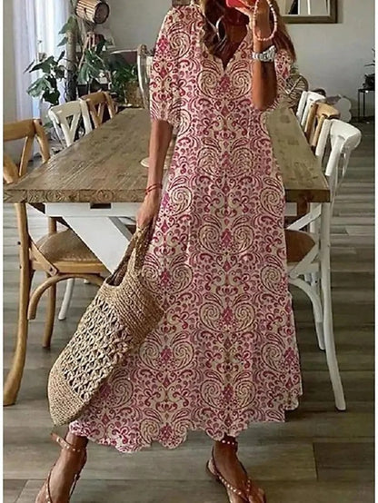 Mikaela | Stylish Boho Belly-Covering Dress